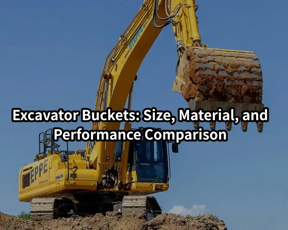 Excavator buckets: size, material, and performance comparison